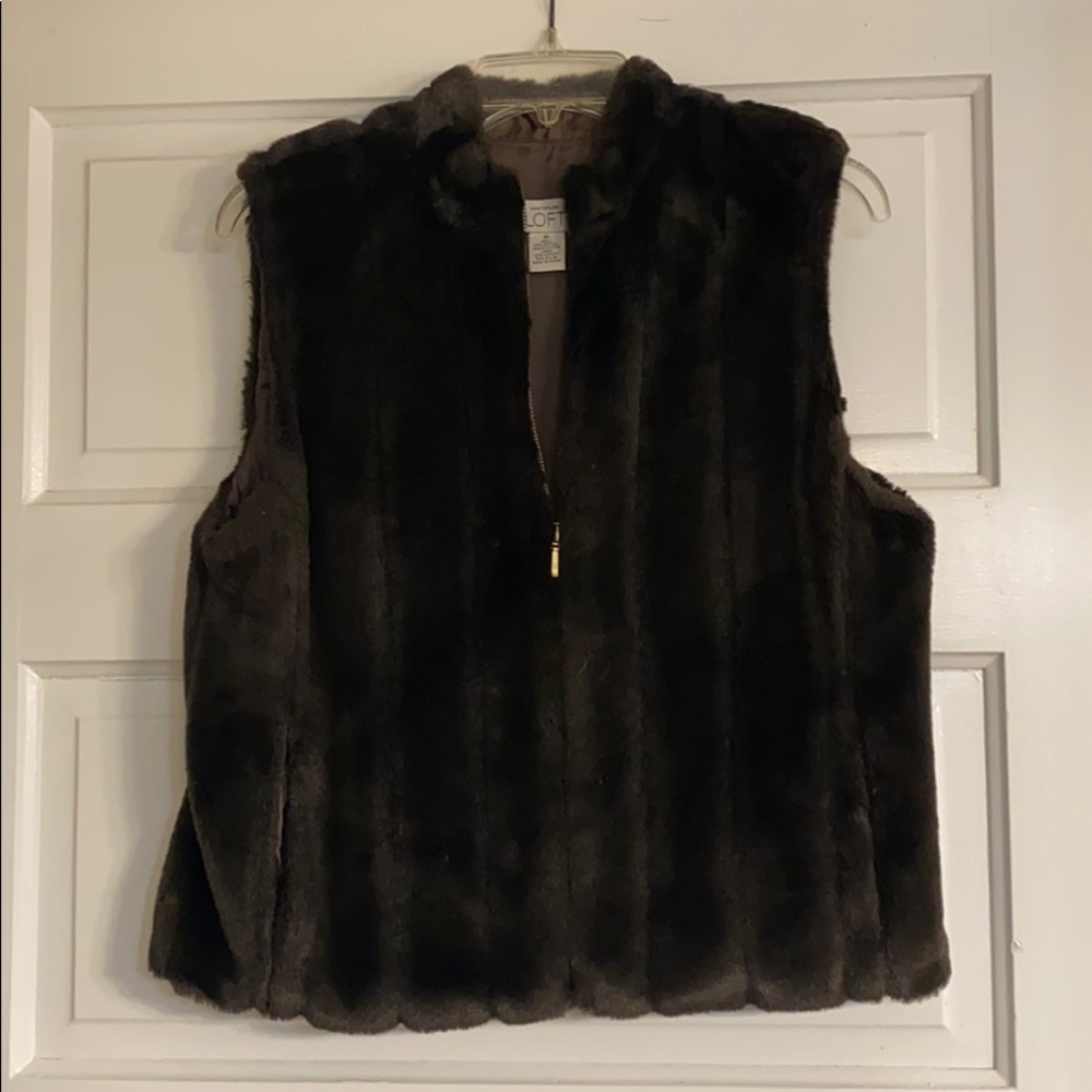 Faux fur vest